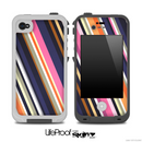 Striped V5 Fun Color Pattern Skin for the iPhone 5 or 4/4s LifeProof Case