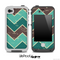 Vintage Green V4 Chevron Pattern Skin for the iPhone 5 or 4/4s LifeProof Case