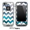 Abstract Oil Painting with White Chevron Pattern Skin for the iPhone 5 or 4/4s LifeProof Case