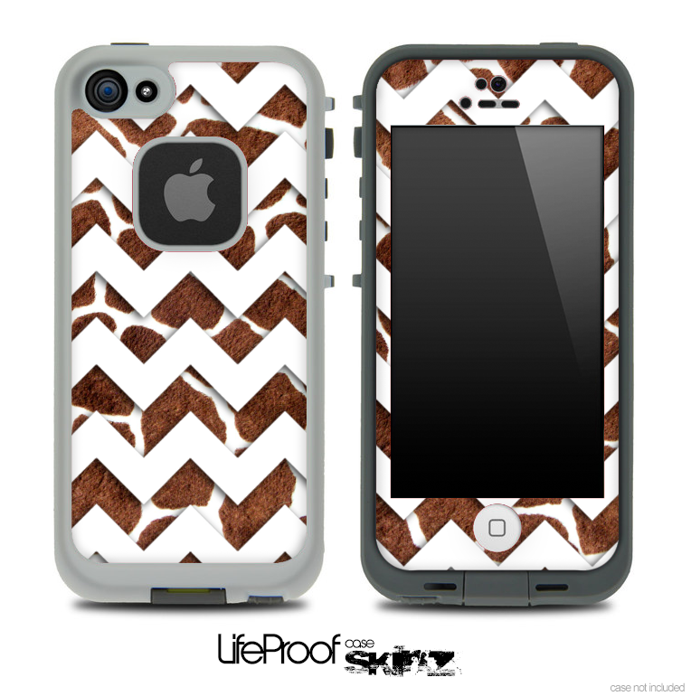 Copy of Neon Sprinkles V2 and White Chevron Pattern Skin for the iPhone 5 or 4/4s LifeProof Case
