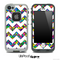 Neon Bright Sprinkles and White Chevron Pattern Skin for the iPhone 5 or 4/4s LifeProof Case