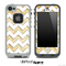 Vintage Tan Spots and White Chevron Pattern Skin for the iPhone 5 or 4/4s LifeProof Case
