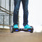 The Teal Painted Rustic Metal Full-Body Skin Set for the Smart Drifting SuperCharged iiRov HoverBoard