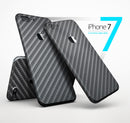 NEW! Textured Carbon Fiber - 4-Piece Skin Kit for the iPhone 7 or 7 Plus