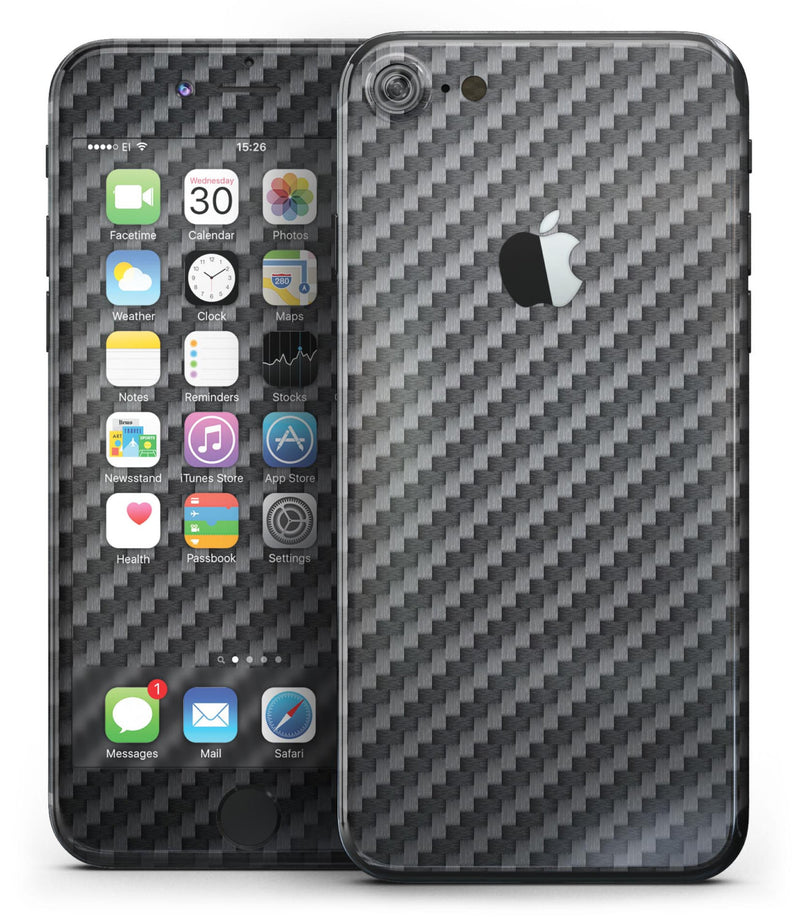NEW! Textured Carbon Fiber - 4-Piece Skin Kit for the iPhone 7 or 7 Plus