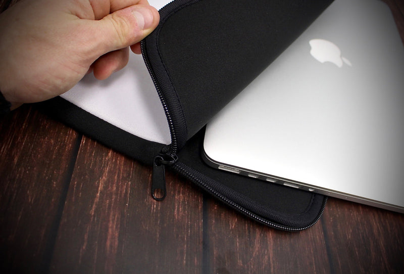 The Gray Chained Anchor Ink-Fuzed NeoPrene MacBook Laptop Sleeve