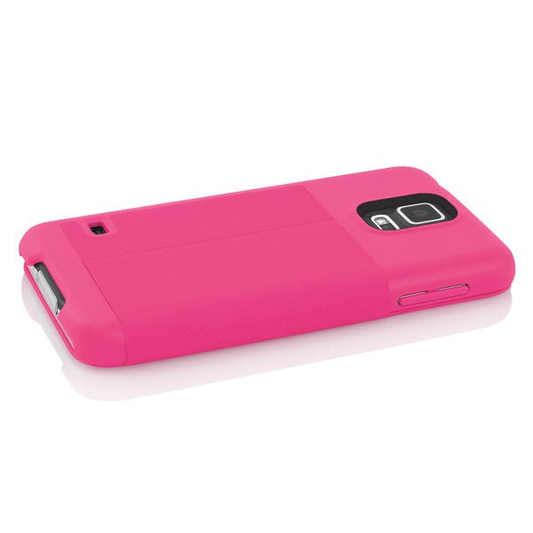 The Pink PlexFolio™ Ultra-Thin Case with Folio Cover for Samsung Galaxy S5