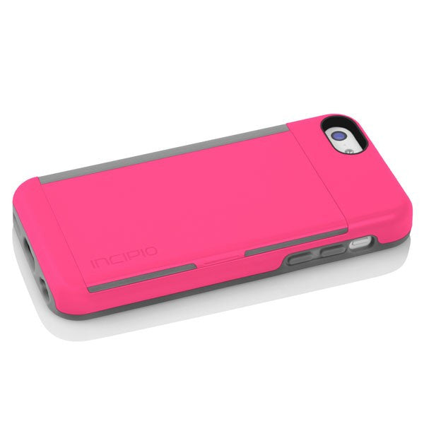 The Pink STOWAWAY™ Credit Card Case with Integrated Stand for iPhone 5c