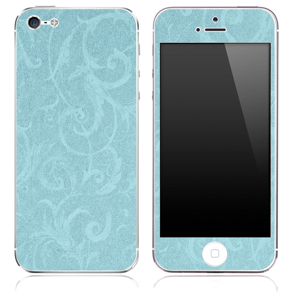 Subtle Blue Laced Pattern Skin for the iPhone 3, 4/4s or 5