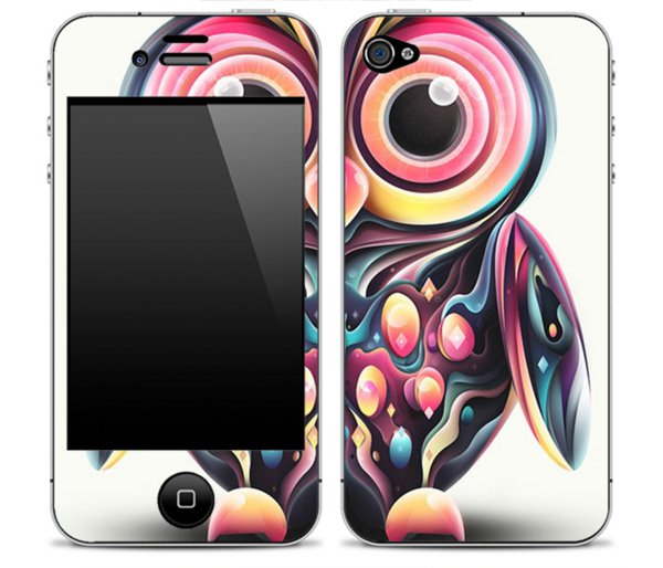 Abstract Owl iPhone Skin