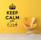 Keep Calm And Eat Wall Decal