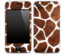 Real Giraffe Pattern Owl iPhone Skin