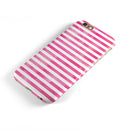 the Grungy Pink Watercolor with Horizontal Lines iPhone 6/6s or 6/6s Plus 2-Piece Hybrid INK-Fuzed Case