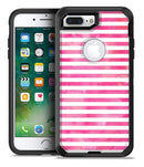 the Grungy Pink Watercolor with Horizontal Lines - iPhone 7 Plus/8 Plus OtterBox Case & Skin Kits