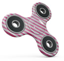 the Grungy Pink Watercolor with Horizontal Lines Full-Body Fidget Spinner Skin-Kit