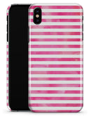 the Grungy Pink Watercolor with Horizontal Lines - iPhone X Clipit Case
