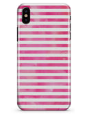 the Grungy Pink Watercolor with Horizontal Lines - iPhone X Clipit Case