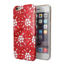 the Red WAtercolor Floral Pedals iPhone 6/6s or 6/6s Plus 2-Piece Hybrid INK-Fuzed Case