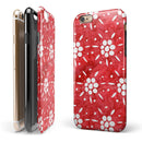 the Red WAtercolor Floral Pedals iPhone 6/6s or 6/6s Plus 2-Piece Hybrid INK-Fuzed Case