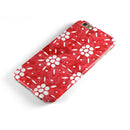 the Red WAtercolor Floral Pedals iPhone 6/6s or 6/6s Plus 2-Piece Hybrid INK-Fuzed Case