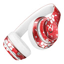 the Red WAtercolor Floral Pedals Full-Body Skin Kit for the Beats by Dre Solo 3 Wireless Headphones