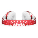 the Red WAtercolor Floral Pedals Full-Body Skin Kit for the Beats by Dre Solo 3 Wireless Headphones