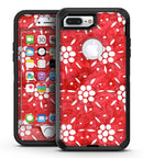 the Red WAtercolor Floral Pedals - iPhone 7 Plus/8 Plus OtterBox Case & Skin Kits