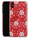 the Red WAtercolor Floral Pedals - iPhone X Clipit Case