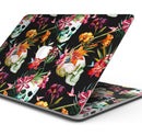 tropical Skull Floral - Skin Decal Wrap Kit Compatible with the Apple MacBook Pro, Pro with Touch Bar or Air (11", 12", 13", 15" & 16" - All Versions Available)