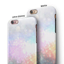 unfocused Multicolor Glowing Orbs of Light iPhone 6/6s or 6/6s Plus 2-Piece Hybrid INK-Fuzed Case