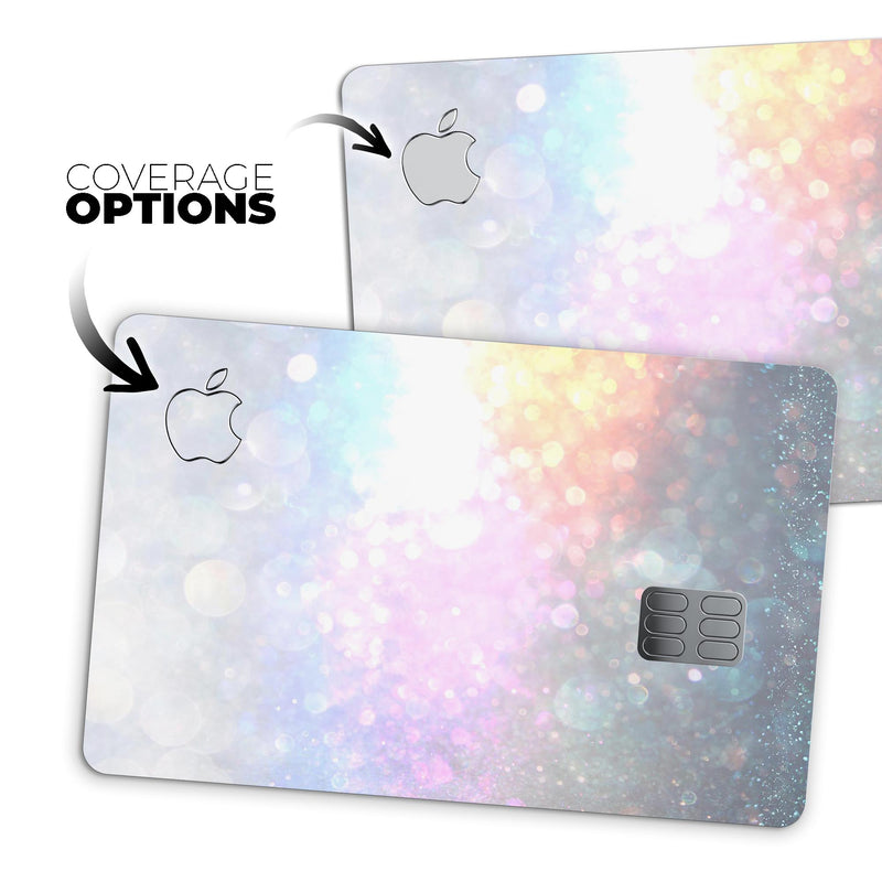 unfocused Multicolor Glowing Orbs of Light - Premium Protective Decal Skin-Kit for the Apple Credit Card