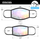unfocused Multicolor Glowing Orbs of Light - Made in USA Mouth Cover Unisex Anti-Dust Cotton Blend Reusable & Washable Face Mask with Adjustable Sizing for Adult or Child