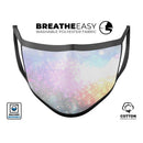 unfocused Multicolor Glowing Orbs of Light - Made in USA Mouth Cover Unisex Anti-Dust Cotton Blend Reusable & Washable Face Mask with Adjustable Sizing for Adult or Child