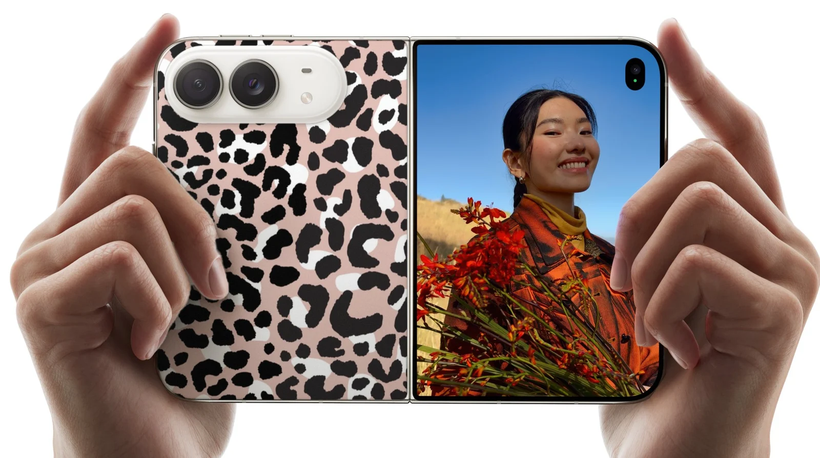 iPhone Duo with Abstract Modern Leopard skin