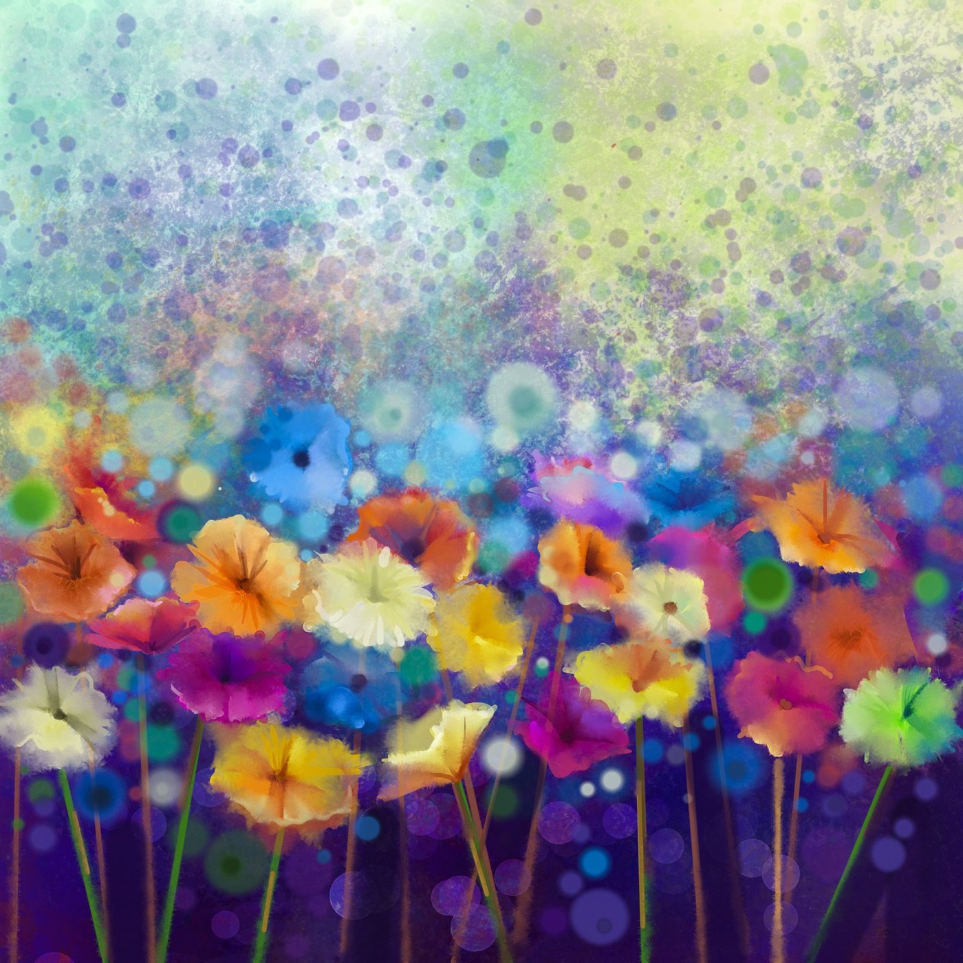 Floral skin preview