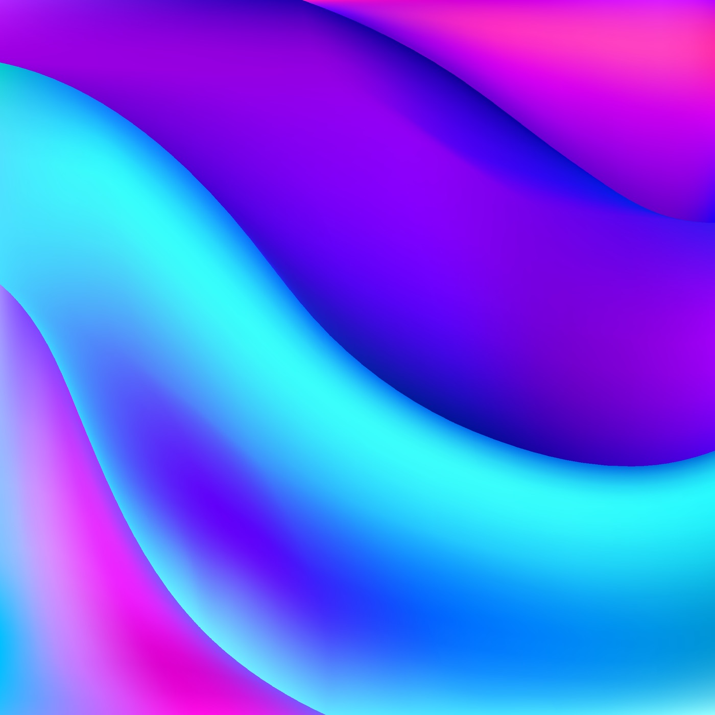 Neon Wave Abstract — teal Kindle skin