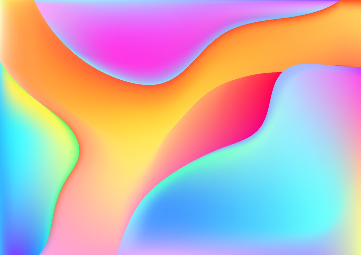Neon Wave Abstract — gradient Samsung Galaxy skin