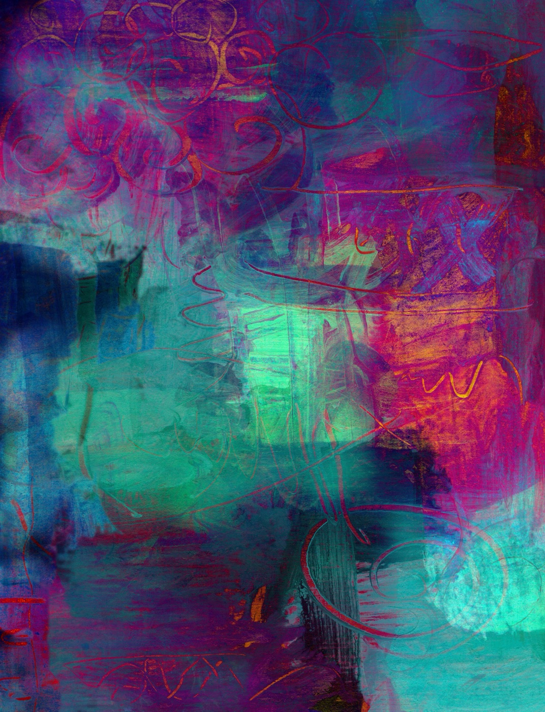 Abstract Oil Painting — psychedelic Apple Watch skin