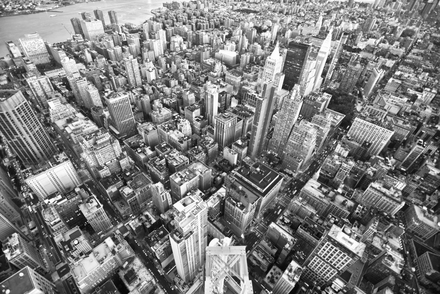 Aerial Cityscape — black Nintendo Switch skin
