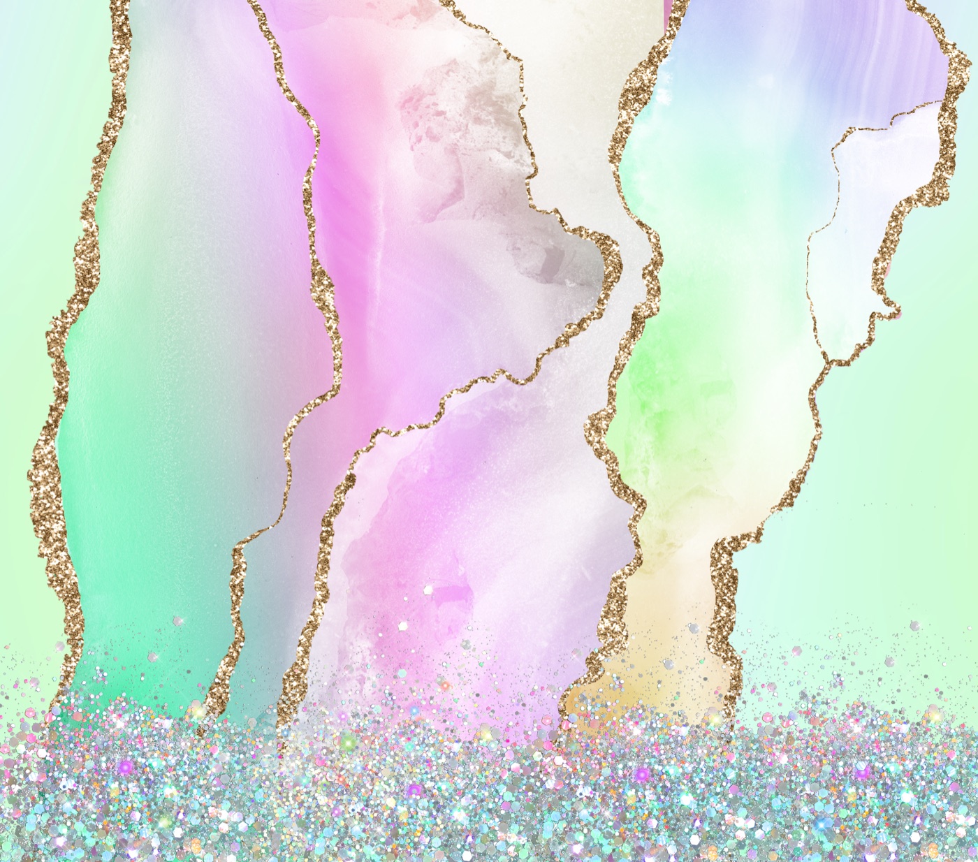 Agate Gold Glitter — glitter Kindle skin