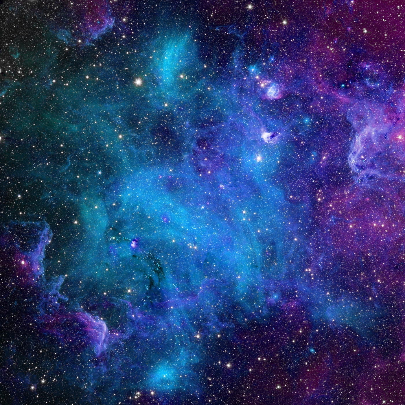 Azure Nebula — galaxy Kindle skin