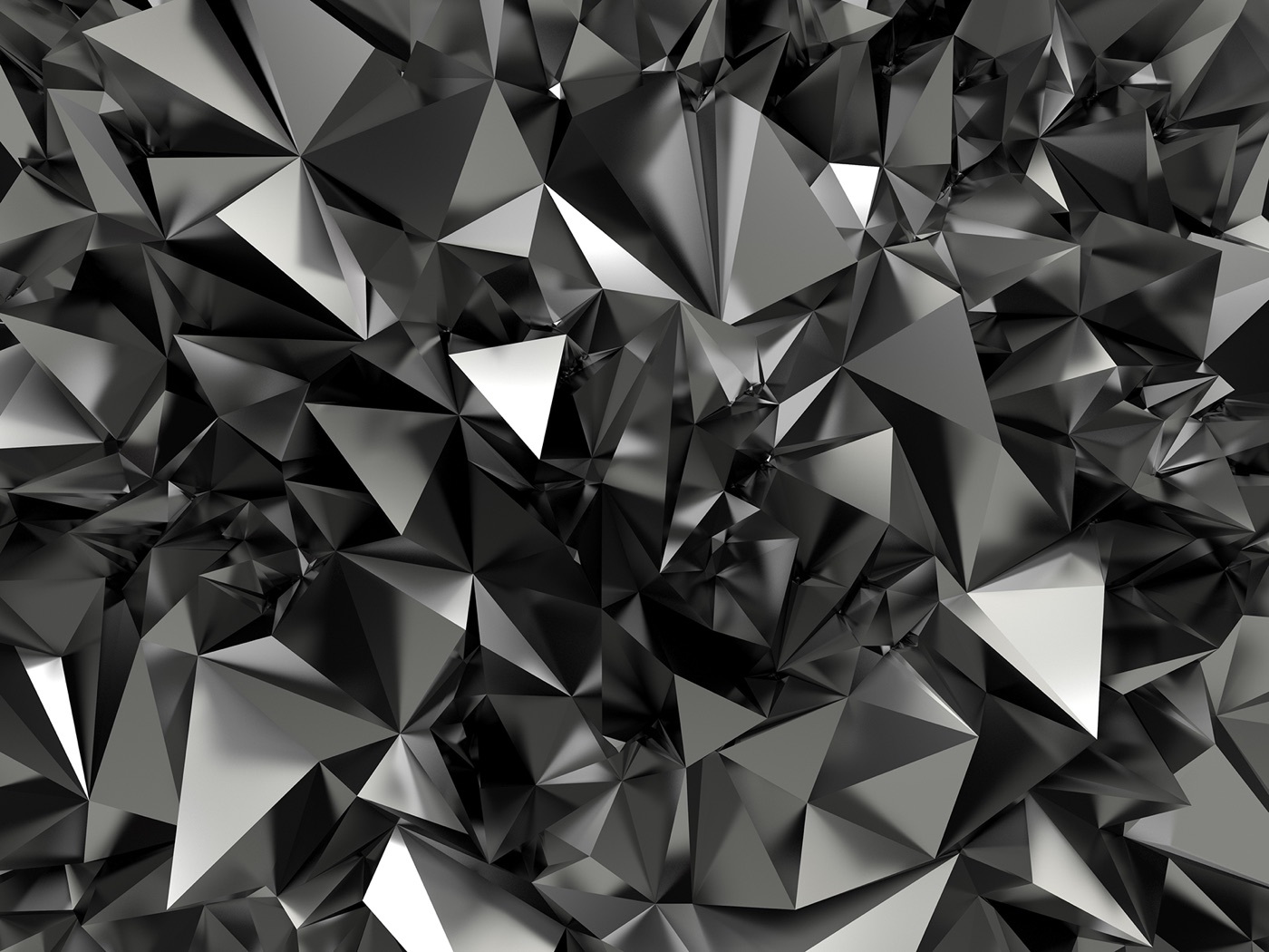 Black Diamond Surface — geometric Laptop skin