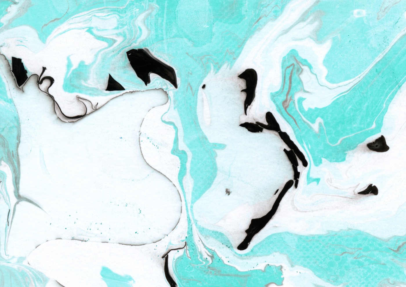 Teal Marble Swirl — marble Kindle skin