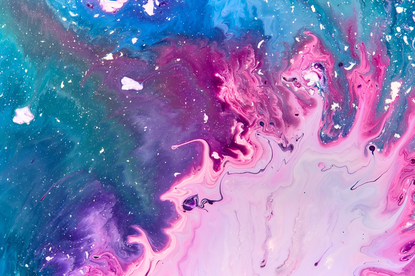 Cosmic Acrylic Swirl — galaxy Kindle skin