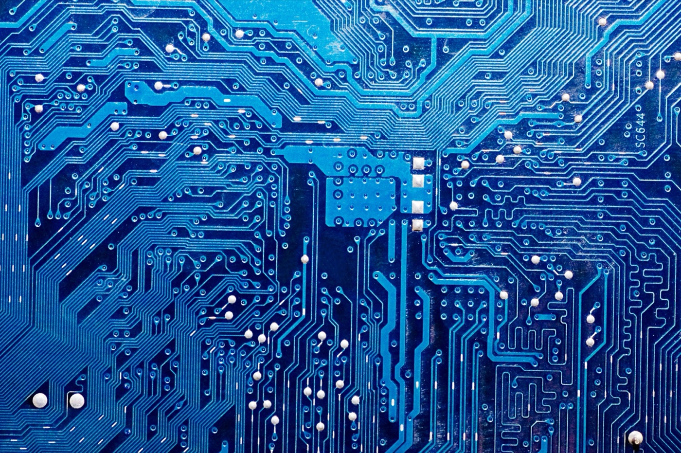 Blue Circuit Board — cyberpunk Steam Deck skin
