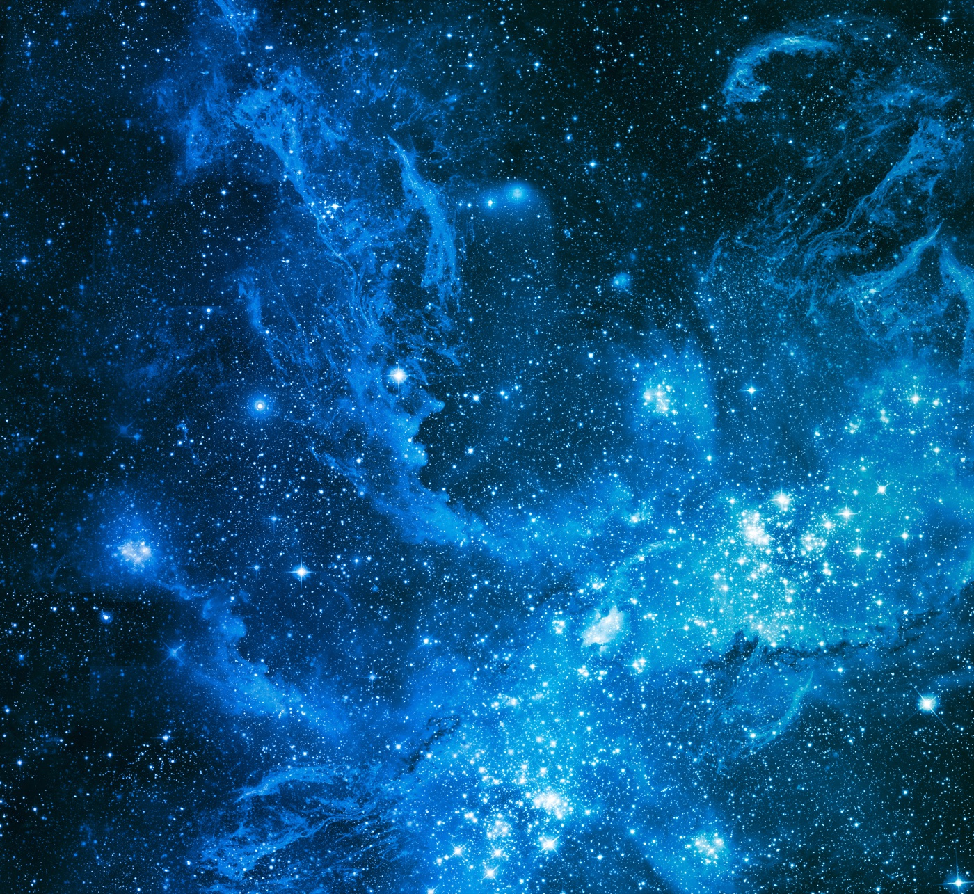 Blue Hue Nebula — galaxy Kindle skin