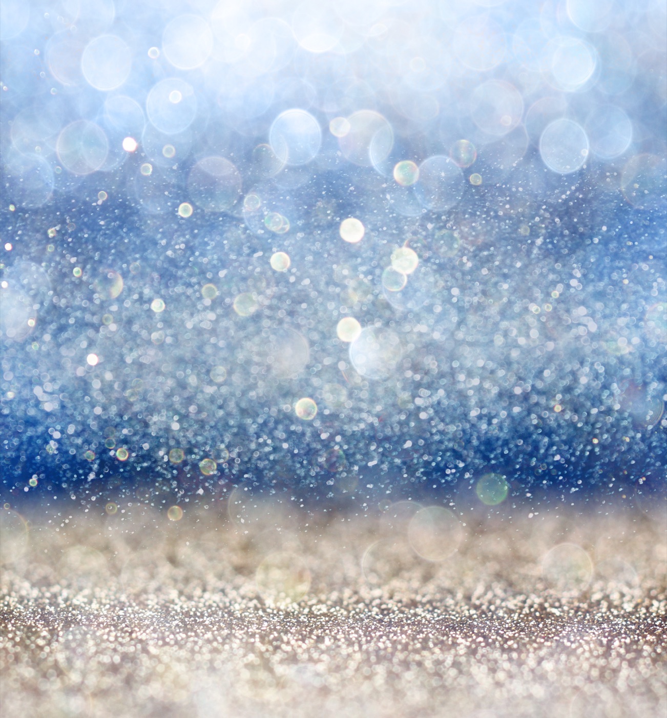 Blue Silver Sparkle — glitter Kindle skin