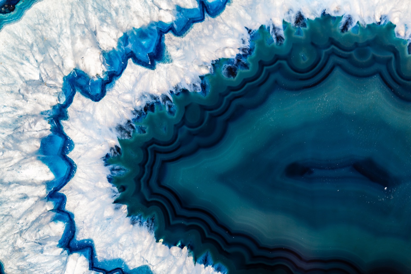 Blue Agate Slice — marble Steam Deck skin