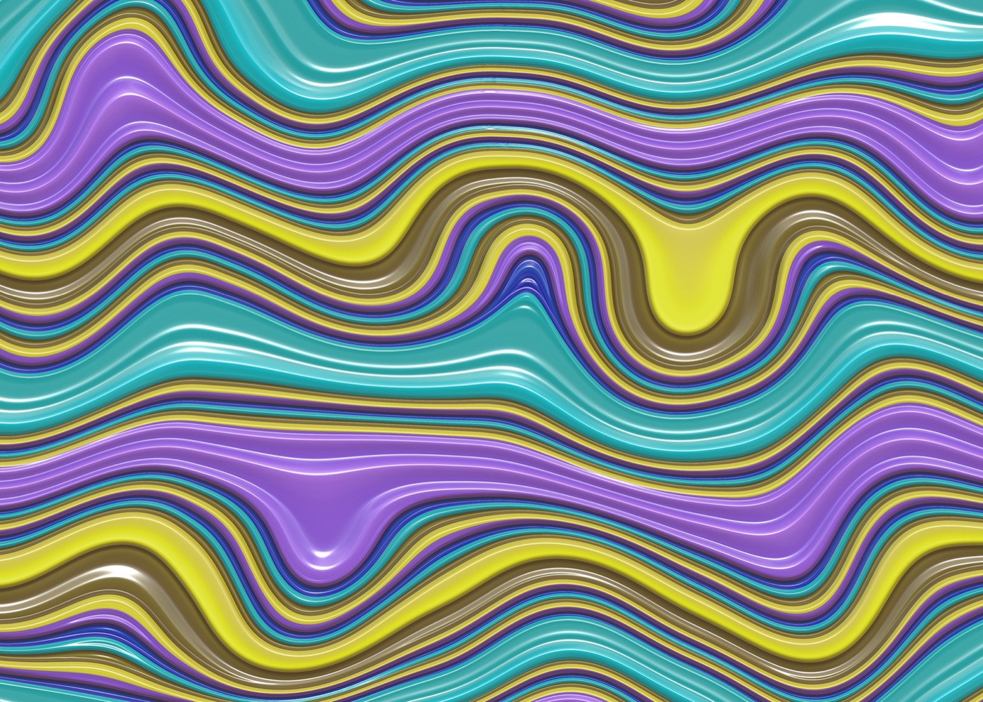 Wavy Bright Hues — teal Kindle skin