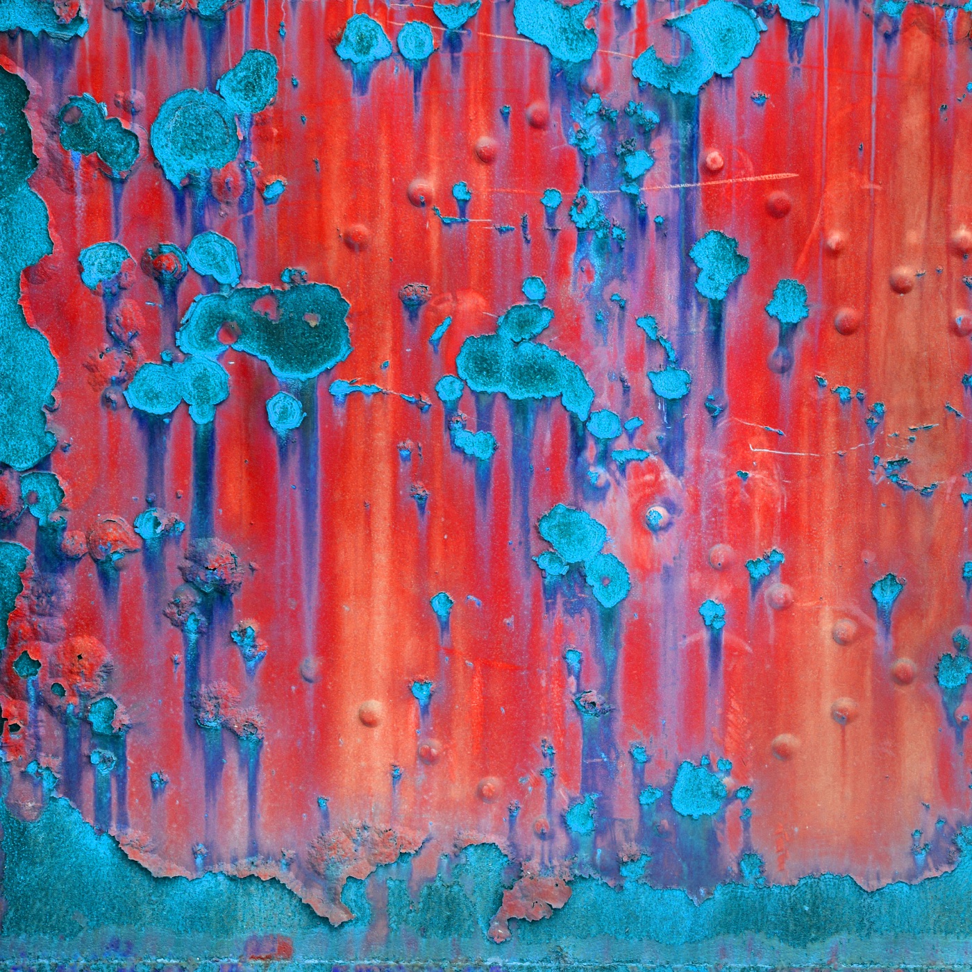 Rusty Metal — turquoise Kindle skin